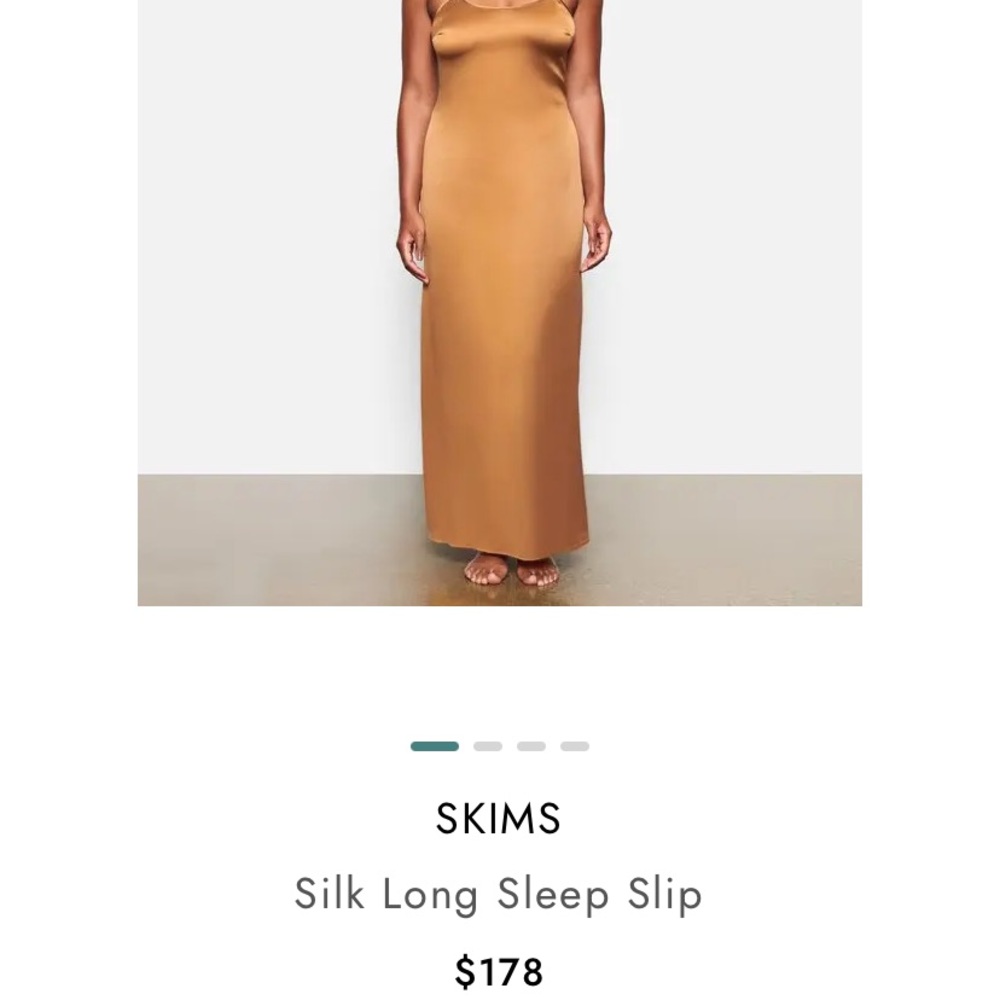 NEW WITH TAGS SILK LONG SLEEP SLIP